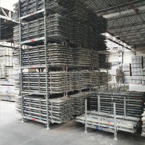 Complete Set of 100 m² Layher Allround Modular Scaffolding – Used, Like New Condition