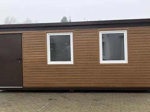OFFICE CONTAINER 6 X 2.40 M WOOD COLOUR