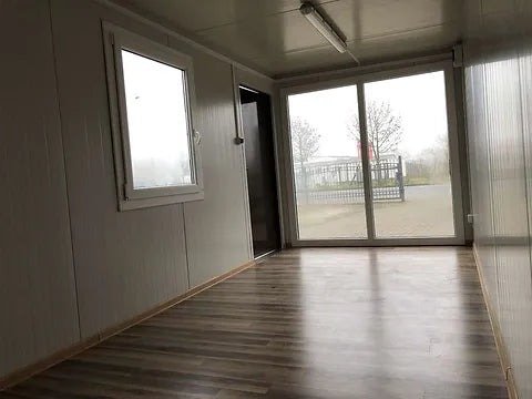 OFFICE CONTAINER 6 X 2.40 M WOOD COLOUR