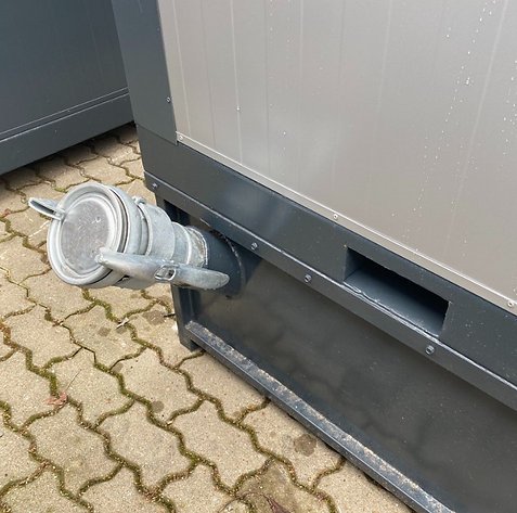 Sanitary container wc box – double cabin